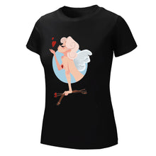 Cargar imagen en el visor de la galería, Camiseta de Mujer de Cuello Redondo Manga Corta FS0803006 Personalizada con Foto Logo Patrón Texto