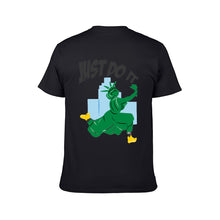 Cargar imagen en el visor de la galería, Camiseta Básica Manga Corta Casual 100% Algodón para hombre FS0803010 con Impresión Delantera Trasera de Dos Imágenes con Foto Logo Patrón Texto