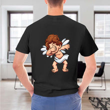 Cargar imagen en el visor de la galería, Camiseta Clásica Manga Corta Casual 100% Algodón para hombre FS0803016 con Impresión Delantera Trasera de Dos Imágenes con Foto Logo Patrón Texto