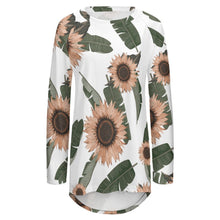 Cargar imagen en el visor de la galería, Camiseta Larga Casual Cuello Redondo Manga Larga de Moda  para mujer BL Personalizada con impresión completa de múltiples imágenes con Foto Logo Patrón Texto