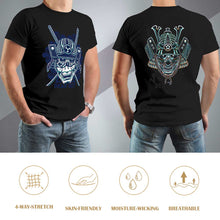 Cargar imagen en el visor de la galería, Camiseta Algodón 100% manga corta casual para hombre FS0803129 Personalizada con Impresión Frontal Trasera de dos imágenes con Foto Logo Patrón Texto