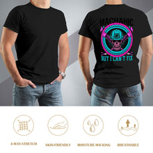 Cargar imagen en el visor de la galería, Camiseta 100% Algodón de manga corta suave para hombre FS0803130 Personalizada con Impresión Trasera de una imagen con Foto Logo Patrón Texto