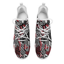 Cargar imagen en el visor de la galería, Zapatos deportivos para Correr Diseño Simétrico para Mujer FS0806006 Personalizados con Impresión Completa con Foto Logo Patrón Texto