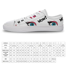 Cargar imagen en el visor de la galería, Zapatos de lona de moda Diseño Asimétrico para mujer hombre FS0811009 Personalizados con Impresión Completa con Foto Logo Patrón Texto