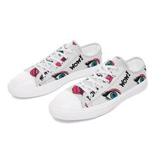 Cargar imagen en el visor de la galería, Zapatos de lona de moda Diseño Asimétrico para mujer hombre FS0811009 Personalizados con Impresión Completa con Foto Logo Patrón Texto