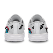 Cargar imagen en el visor de la galería, Zapatos de lona de moda Diseño Asimétrico para mujer hombre FS0811009 Personalizados con Impresión Completa con Foto Logo Patrón Texto