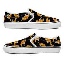 Cargar imagen en el visor de la galería, Zapatos de Lienzo sin Cordones Diseño Asimétrico para Mujer Hombre FS0811012 Personalizados con Impresión Completa con Foto Logo Patrón Texto