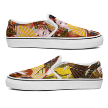 Cargar imagen en el visor de la galería, Zapatos de Lienzo sin Cordones Diseño Simétrico para Mujer Hombre FS0811005 Personalizados con Impresión Completa con Foto Logo Patrón Texto