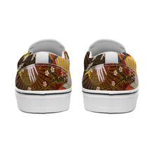 Cargar imagen en el visor de la galería, Zapatos de Lienzo sin Cordones Diseño Simétrico para Mujer Hombre FS0811005 Personalizados con Impresión Completa con Foto Logo Patrón Texto