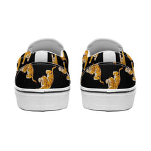 Cargar imagen en el visor de la galería, Zapatos de Lienzo sin Cordones Diseño Asimétrico para Mujer Hombre FS0811012 Personalizados con Impresión Completa con Foto Logo Patrón Texto