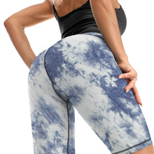 Cargar imagen en el visor de la galería, Leggings Cortos de Yoga Mallas de Cintura Alta de Ejercicio Fitness Pilate Deporte para mujer Y09B Personalizados con Impresión Completa de múltiples imágenes con Foto Logo Patrón Texto
