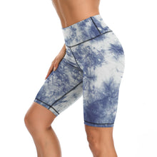 Cargar imagen en el visor de la galería, Leggings Cortos de Yoga Mallas de Cintura Alta de Ejercicio Fitness Pilate Deporte para mujer Y09B Personalizados con Impresión Completa de múltiples imágenes con Foto Logo Patrón Texto