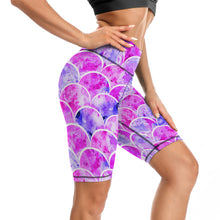 Cargar imagen en el visor de la galería, Mallas Pantalones Cortos de Yoga Leggings Deportivos Cintura Alta de Ejercicio Fitness Running para mujer Y09B Personalizadas con Impresión Completa de una imagen con Foto Logo Patrón Texto