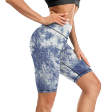 Cargar imagen en el visor de la galería, Leggings Cortos de Yoga Mallas de Cintura Alta de Ejercicio Fitness Pilate Deporte para mujer Y09B Personalizados con Impresión Completa de múltiples imágenes con Foto Logo Patrón Texto