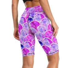 Cargar imagen en el visor de la galería, Mallas Pantalones Cortos de Yoga Leggings Deportivos Cintura Alta de Ejercicio Fitness Running para mujer Y09B Personalizadas con Impresión Completa de una imagen con Foto Logo Patrón Texto