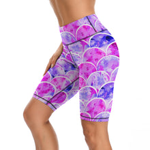Cargar imagen en el visor de la galería, Mallas Pantalones Cortos de Yoga Leggings Deportivos Cintura Alta de Ejercicio Fitness Running para mujer Y09B Personalizadas con Impresión Completa de una imagen con Foto Logo Patrón Texto