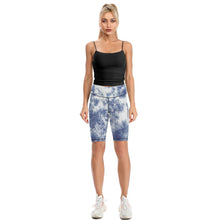 Cargar imagen en el visor de la galería, Leggings Cortos de Yoga Mallas de Cintura Alta de Ejercicio Fitness Pilate Deporte para mujer Y09B Personalizados con Impresión Completa de múltiples imágenes con Foto Logo Patrón Texto