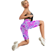 Cargar imagen en el visor de la galería, Mallas Pantalones Cortos de Yoga Leggings Deportivos Cintura Alta de Ejercicio Fitness Running para mujer Y09B Personalizadas con Impresión Completa de una imagen con Foto Logo Patrón Texto