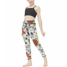 Cargar imagen en el visor de la galería, Pantalones Largos de Yoga Leggings Mallas de Ejercicio Deportes para Niños Niñas Chicas NT09 Personalizados con Impresión Completa con Foto Logo Patrón Texto