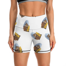 Cargar imagen en el visor de la galería, Leggings de Yoga Pantalones Cortos Deportivos Entrenamiento Cintura Alta para Mujer Y10A Personalizados con Impresión Completa de múltiples imágenes con Foto Logo Patrón Texto