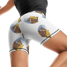 Cargar imagen en el visor de la galería, Leggings de Yoga Pantalones Cortos Deportivos Entrenamiento Cintura Alta para Mujer Y10A Personalizados con Impresión Completa de múltiples imágenes con Foto Logo Patrón Texto