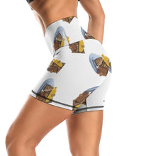 Cargar imagen en el visor de la galería, Leggings de Yoga Pantalones Cortos Deportivos Entrenamiento Cintura Alta para Mujer Y10A Personalizados con Impresión Completa de múltiples imágenes con Foto Logo Patrón Texto