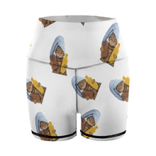 Cargar imagen en el visor de la galería, Leggings de Yoga Pantalones Cortos Deportivos Entrenamiento Cintura Alta para Mujer Y10A Personalizados con Impresión Completa de múltiples imágenes con Foto Logo Patrón Texto