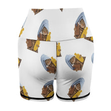 Cargar imagen en el visor de la galería, Leggings de Yoga Pantalones Cortos Deportivos Entrenamiento Cintura Alta para Mujer Y10A Personalizados con Impresión Completa de múltiples imágenes con Foto Logo Patrón Texto