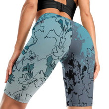 Cargar imagen en el visor de la galería, Pantalones Cortos de Entrenamiento Mallas de Yoga Deportivas Leggings de Cintura Alta para mujer Y10B Personalizados con Impresión Completa de múltiples imágenes con Foto Logo Patrón Texto