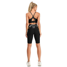 Cargar imagen en el visor de la galería, Capris de Yoga Deportivos Leggings Pantalones Cortos de Cintura Alta para mujer Y10B con Diseño Personalizados con Impresión Completa de una imagen con Foto Logo Patrón Texto
