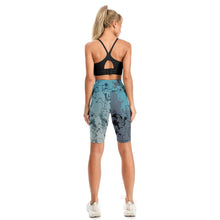 Cargar imagen en el visor de la galería, Pantalones Cortos de Entrenamiento Mallas de Yoga Deportivas Leggings de Cintura Alta para mujer Y10B Personalizados con Impresión Completa de múltiples imágenes con Foto Logo Patrón Texto