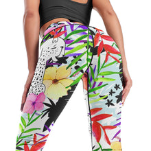 Cargar imagen en el visor de la galería, Pantalones de Yoga de Cintura Alta Leggings Deportivos para Mujer YJ033 con Diseño Personalizados con Impresión Completa de una imagen con Foto Logo Patrón Texto