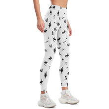 Cargar imagen en el visor de la galería, Leggings Deportivos para Fitness Gimnasio Pantalones de Yoga de Cintura Alta para Mujer YJ033 Personalizados con Impresión Completa de múltiples imágenes con Foto Logo Patrón Texto