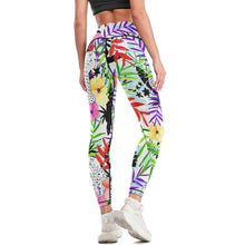 Cargar imagen en el visor de la galería, Pantalones de Yoga de Cintura Alta Leggings Deportivos para Mujer YJ033 con Diseño Personalizados con Impresión Completa de una imagen con Foto Logo Patrón Texto
