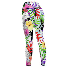 Cargar imagen en el visor de la galería, Pantalones de Yoga de Cintura Alta Leggings Deportivos para Mujer YJ033 con Diseño Personalizados con Impresión Completa de una imagen con Foto Logo Patrón Texto