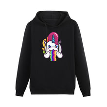 Cargar imagen en el visor de la galería, Sudadera con Bolsillo Canguro Casual Clásica con capucha de Algodón de mujer FS0816009 Personalizada con Impresión Delantera de una imagen con Foto Logo Patrón Texto