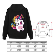 Cargar imagen en el visor de la galería, Sudadera Suelta de Algodón con Capucha y Bolsillo Canguro para Mujer FS0816016 Personalizada con Impresión Trasera con Foto Logo Patrón Texto