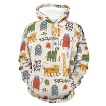 Cargar imagen en el visor de la galería, Sudadera Casual Bolsillo Grande con Capucha para Adultos mujer hombre FS0816043 Personalizada con Impresión Completa con Foto Logo Patrón Texto