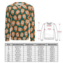 Cargar imagen en el visor de la galería, Sudadera casual con estampado de deporte sin capucha para hombre FS0816074 Personalizada con Impresión Completa de múltiples imágenes con Foto Logo Patrón Texto