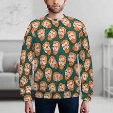 Cargar imagen en el visor de la galería, Sudadera casual con estampado de deporte sin capucha para hombre FS0816074 Personalizada con Impresión Completa de múltiples imágenes con Foto Logo Patrón Texto