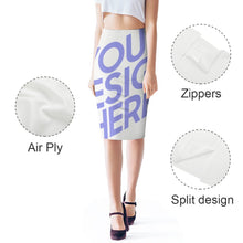 Cargar imagen en el visor de la galería, Falda de Cadera Larga Sexy de Moda Suave con Cremallera para Mujer FS0819001 Personalizada con Impresión Completa con Foto Logo Patrón Texto