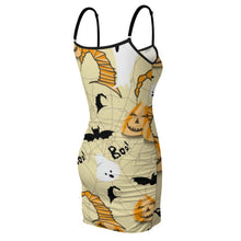 Cargar imagen en el visor de la galería, Vestido Ajustado de Fiesta Sexy Corto con Tirantes para Mujer NZ007 Personalizado con Impresión Completa de múltiples imágenes con Foto Logo Patrón Texto