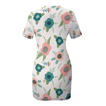 Cargar imagen en el visor de la galería, Vestido Deportivo Estampado de Verano de Manga Corta para Mujer NZ003 Personalizado con Impresión Completa de múltiples imágenes con Foto Logo Patrón Texto