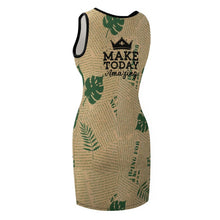 Cargar imagen en el visor de la galería, Vestido Correas Anchas cuello redondo sin Mangas de Verano para Mujeres NZ014 Personalizado con Impresión Completa de múltiples imágenes con Foto Logo Patrón Texto