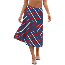 Cargar imagen en el visor de la galería, Falda larga holgada suave de moda verano con estampado para Mujer NZ030 Personalizada con Impresión Completa de una imagen con Foto Logo Patrón Texto