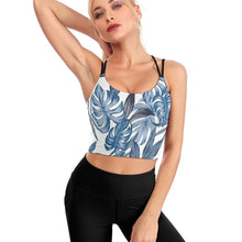 Cargar imagen en el visor de la galería, Top de Yoga con Tirantes Cruzados Sujetador Deportivo de Ejercicio Fitness para mujer YJ005 Personalizado con Impresión Completa de múltiples imágenes con Foto Logo Patrón Texto