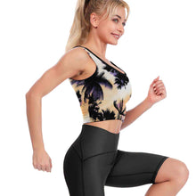 Cargar imagen en el visor de la galería, Sujetador Corto de Yoga Top Deportivo de entrenamiento para Mujer YJ023 con Diseño Personalizado con Impresión Completa de una imagen con Foto Logo Patrón Texto
