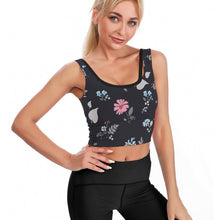 Cargar imagen en el visor de la galería, Top de Yoga Sujetador Deportivo de gimnasio entrenamiento para Mujer YJ023 Personalizado con Impresión Completa de múltiples imágenes con Foto Logo Patrón Texto