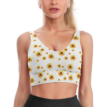 Cargar imagen en el visor de la galería, Sujetador Deportivo sin costuras de Entrenamiento Fitness para mujer YJ032 Personalizado con Impresión Completa de múltiples imágenes con Foto Logo Patrón Texto