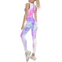 Cargar imagen en el visor de la galería, Mono de Yoga Leggings sin mangas de deporte fitness para Mujer XG001 Personalizado con Impresión Completa de una imagen con Foto Logo Patrón Texto